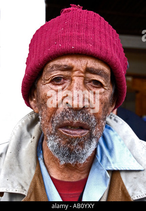 Former soldier of the Ethiopian army, Addis Abeba, Ethiopia Stock Photo