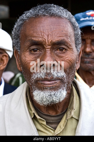 Former soldier of the Ethiopian army, Addis Abeba, Ethiopia Stock Photo