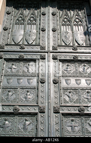 Cologne Cathedral St Peters Main Portal  North Rhine Westphalia  Germany Stock Photo