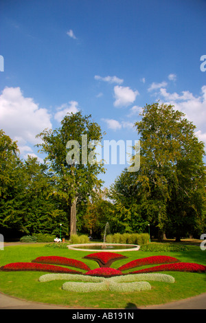 Flower beds at the Royal Gardens Prague Czech Republic Stock Photo