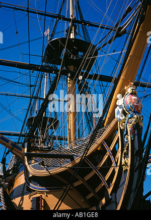 Hampshire Portsmouth HMS Victory flagship of Nelsons Fleet Stock Photo