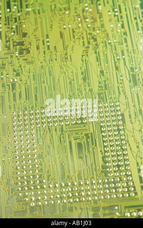Close up of computer motherboard Stock Photo