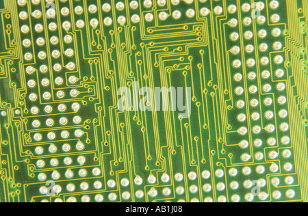 Close up of computer motherboard Stock Photo