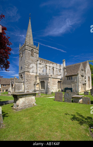 Church of St Cyriac in Lacock Village, Wiltshire, England, UK Stock Photo