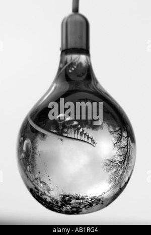 Glass Bulb Reflection Longleat Wiltshire United Kingdom Stock Photo