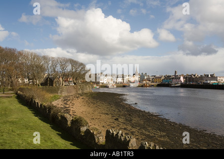 UK Scotland Western Isles Outer Hebrides Lewis Stornoway from Lews Castle Stock Photo