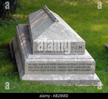 Grave of Thomas Hardy in Stinsford Churchyard in Dorset Britain UK ...