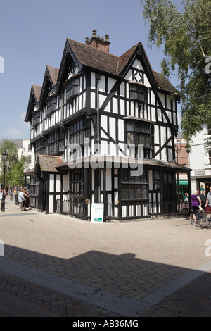 The Black and White house Old House Museum, Hereford Stock Photo