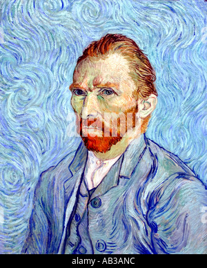 Vincent van Gogh 1853–1890 Dutch Netherlands  Self Portrait 1889 Stock Photo