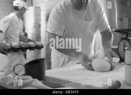 artisan bread making Stock Photo