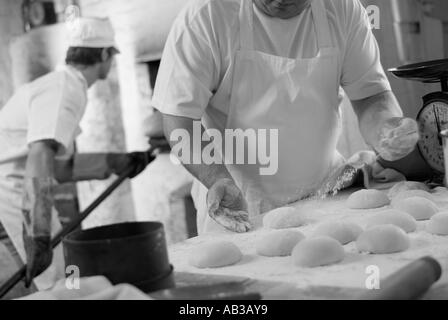 artisan bread making Stock Photo