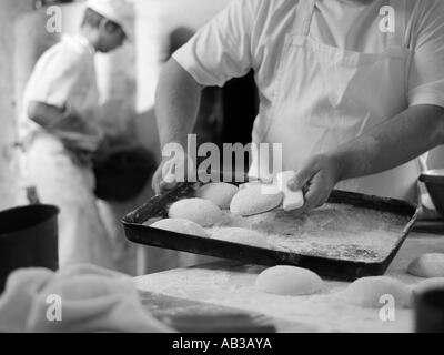 artisan bread making Stock Photo