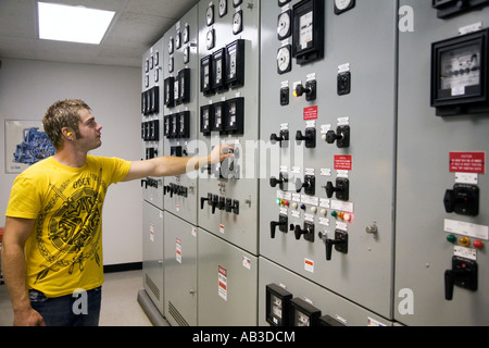 Methane from Landfill Recovery System Stock Photo