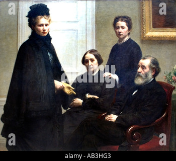 Henri Fantin Latour Family Dubourg 1878 Painting Stock Photo