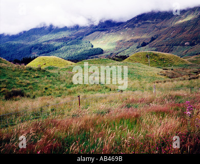 Drumlins Routeburn valley near Glenorchy south island New Zealand Stock ...