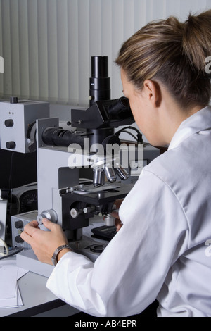 female technician Stock Photo