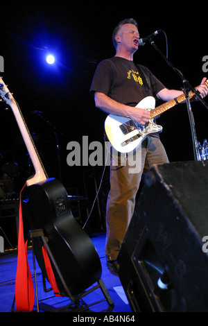 Billy Bragg live at The Hall For Cornwall Truro UK Stock Photo