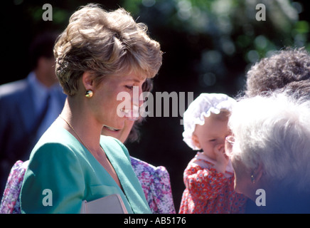 HRH Diana Princess of Wales during an official engagement Stock Photo