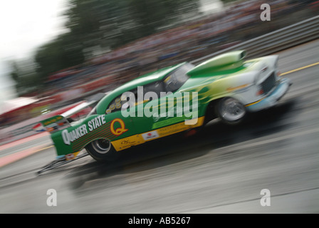 55 chevrolet drag car chevy pro modified drag car Stock Photo