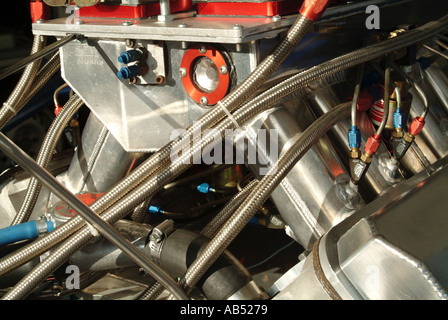 nitrous injected v8 dragster engine tuned up max power v8 engine motor ...