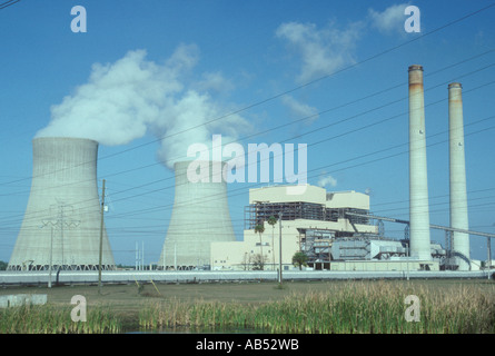 Crystal River Nuclear Power Plant Crystal River Florida FL showing man in  harmony with nature Stock Photo - Alamy
