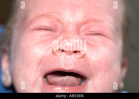 Baby crying Stock Photo