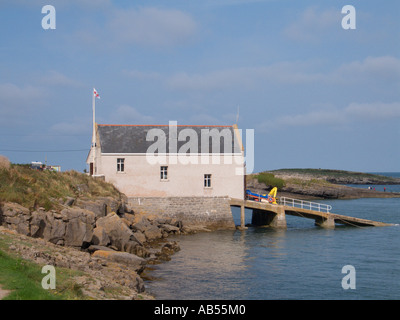 Lifeboat Station Moelfre Anglesey Wales Stock Photo