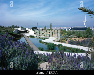 Botanical Gardens, Montjuic, Barcelona. Architect: Carlos Ferrater Stock Photo