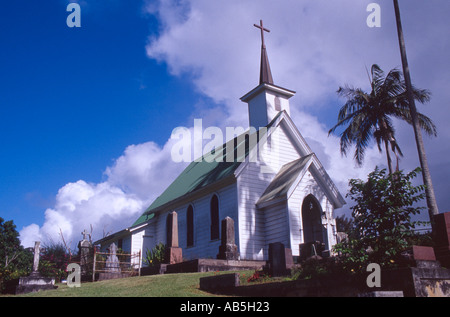 St Augustine s Episcopal Church Akoni Pule Highway Kapaau Hawaii Big Island Hawaii USA Stock Photo