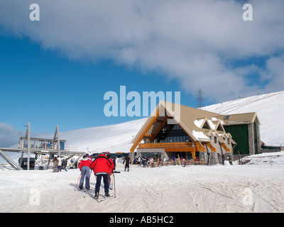 LECHT SKI CENTRE BUILDING in the Grampian mountains Tomintoul Moray Scotland UK Stock Photo