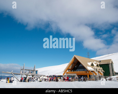 LECHT SKI CENTRE BUILDING in the Grampian mountains Tomintoul Moray Scotland UK Stock Photo