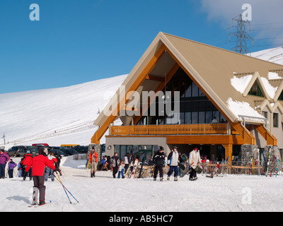 LECHT SKI CENTRE BUILDING in the Grampian mountains Tomintoul Moray Scotland UK Stock Photo