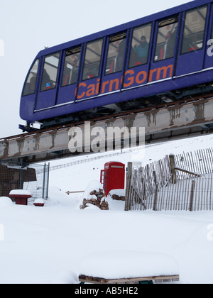 CAIRNGORM MOUNTAIN FUNICULAR RAILWAY Cairn Gorm Highland Scotland UK Stock Photo