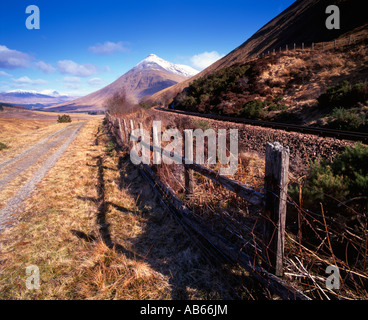 Beinn Dorain from the West Highland Way north of Tyndrum Stock Photo