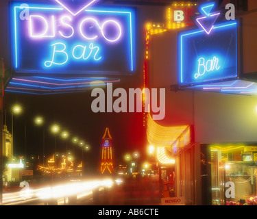 GB  - LINCOLNSHIRE:  Skegness by night Stock Photo