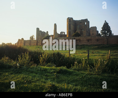 Kenilworth Castle Ruins of one of the grandest fortresses in England dates from 1162 Warwickshire Stock Photo