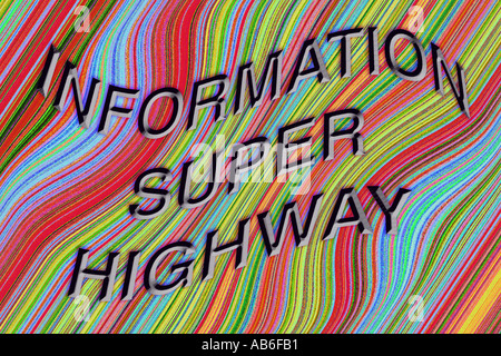 Information Super Highway Stock Photo