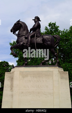 Equestrian Statue of Edward VII Stock Photo