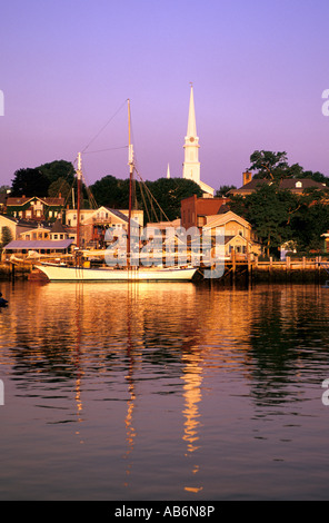 Camden Harbor Maine USA Stock Photo