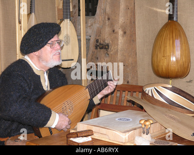 Lautenbauer Mittelalterfest Bad Wimpfen Stock Photo