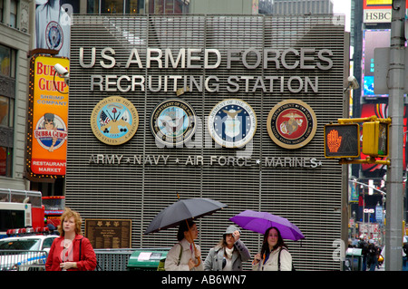 US Armed Forces Recruitment Station, Times Square Stock Photo