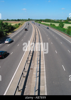 Smooth Flowing Motorway Stock Photo