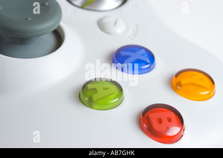Close up of a Microsoft xbox 360 game console controller Stock Photo