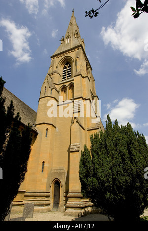 St Andrews church Toddington built by George Street in 1869 and cost 44 000 Cotswolds UK Stock Photo