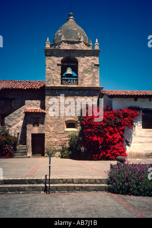 Mission San Carlos Borromeo de Carmelo in Carmel CA Stock Photo