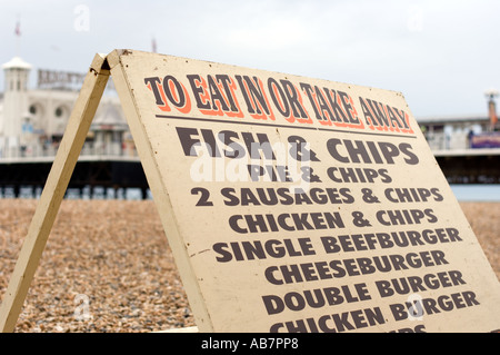 Fish and chips at the British Seaside Stock Photo