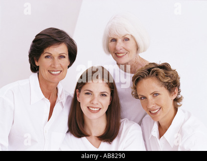 Portrait of four female family members Stock Photo