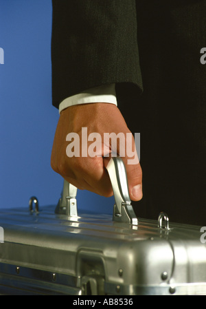 Man carrying a briefcase Stock Photo