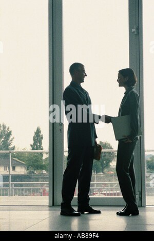 Businesspeople shaking hands Stock Photo