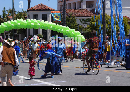 Summer Solstice Parade Stock Photo